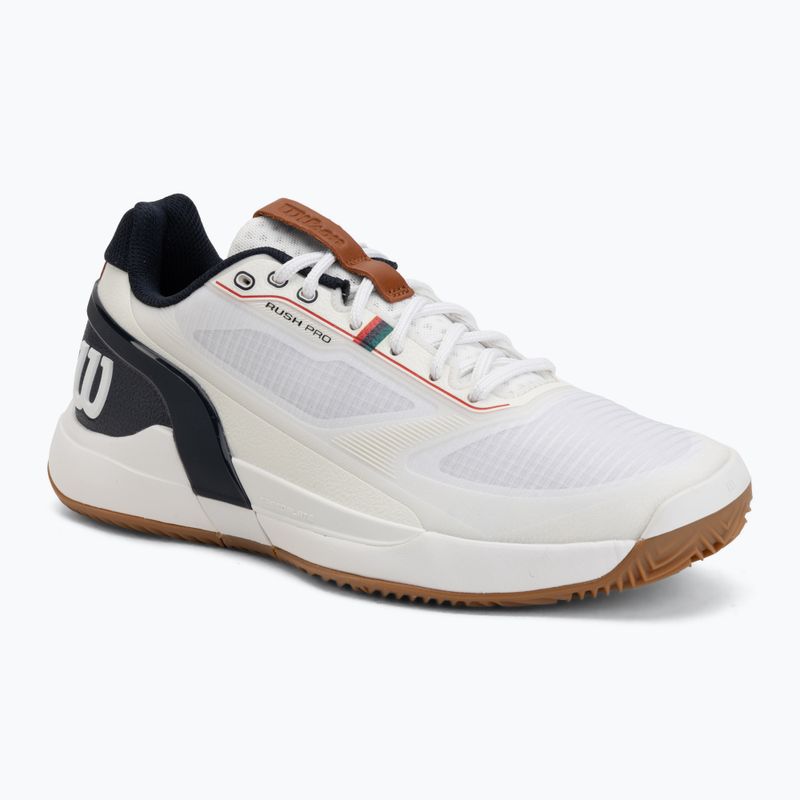 Buty do tenisa męskie Wilson Rush Pro 5 Clay white/navy blazer/gum