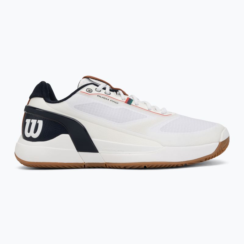 Buty do tenisa męskie Wilson Rush Pro 5 Clay white/navy blazer/gum 2