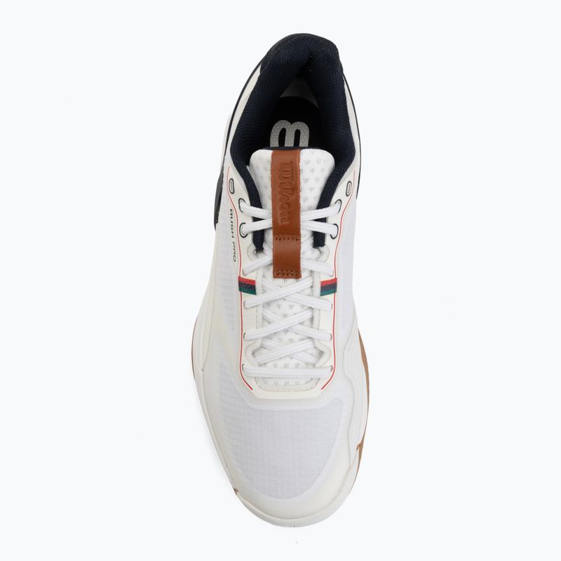Buty do tenisa męskie Wilson Rush Pro 5 Clay white/navy blazer/gum 5