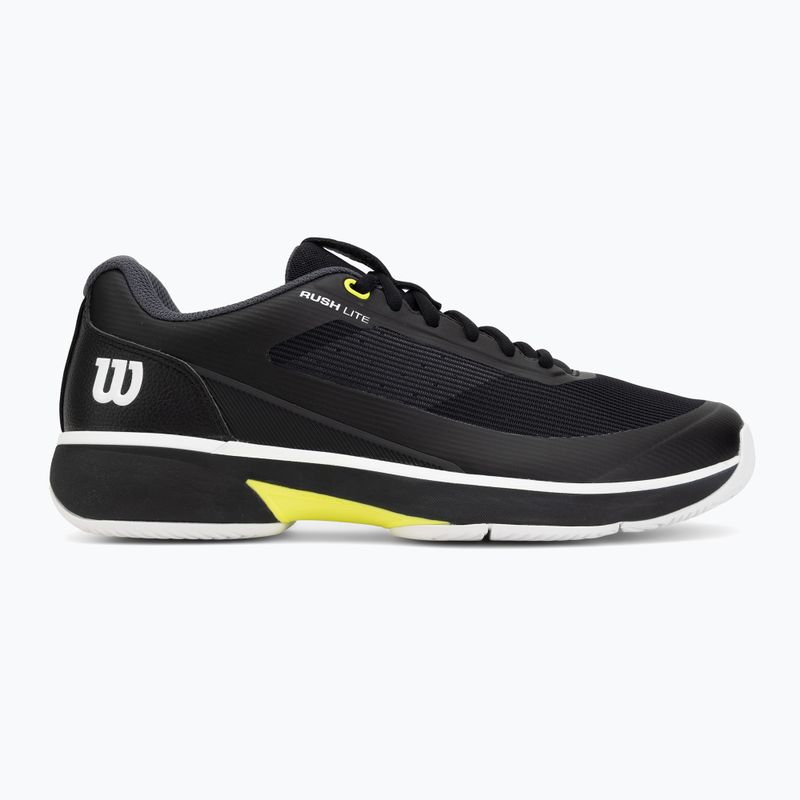Buty do tenisa męskie Wilson Rush Lite 5 black/white/safety yellow 2