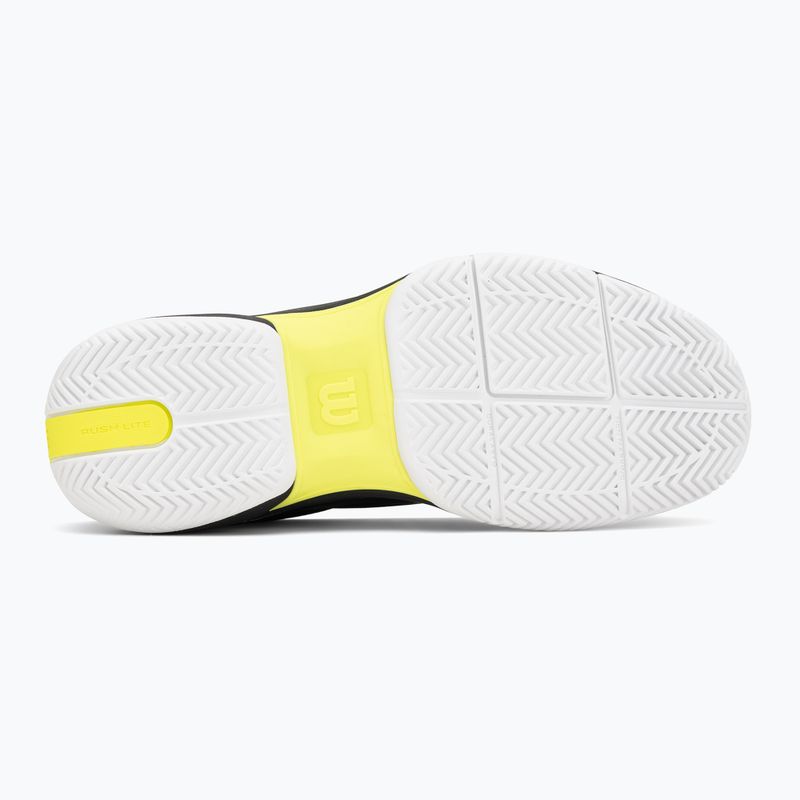 Buty do tenisa męskie Wilson Rush Lite 5 black/white/safety yellow 4