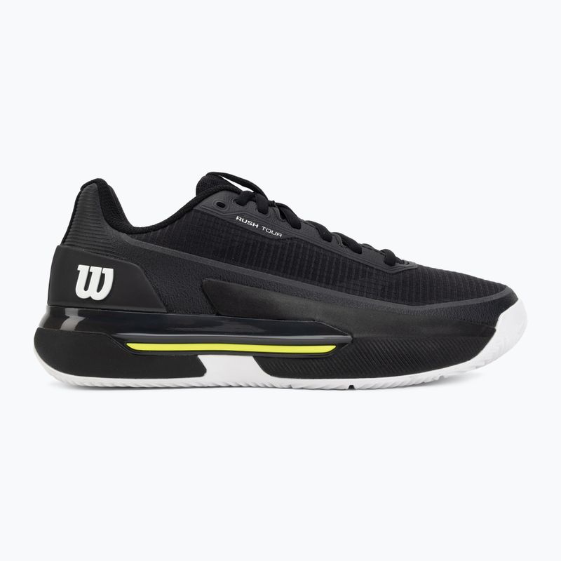 Buty do tenisa męskie Wilson Rush Pro 5 Tour Clay black/white/safety yellow 2