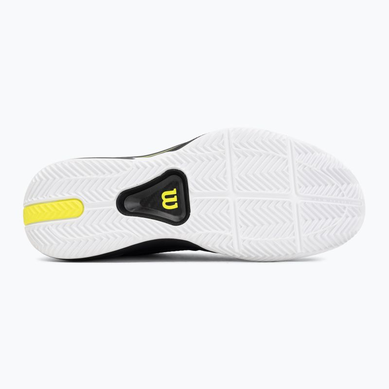 Buty do tenisa męskie Wilson Rush Pro 5 Tour Clay black/white/safety yellow 4