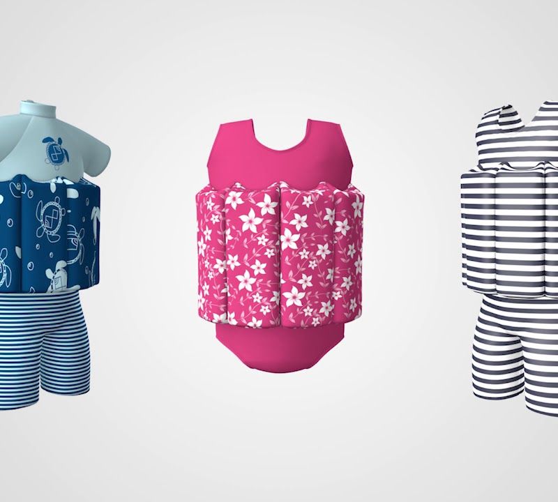 Kombinezon do nauki pływania dziecięcy Splash About Short John Floatsuit up in the air 4