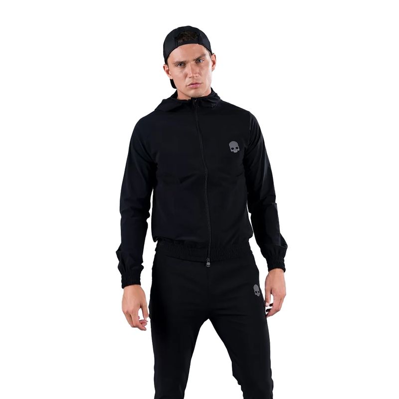 Bluza tenisowa męska HYDROGEN Tech FZ Skull black 4