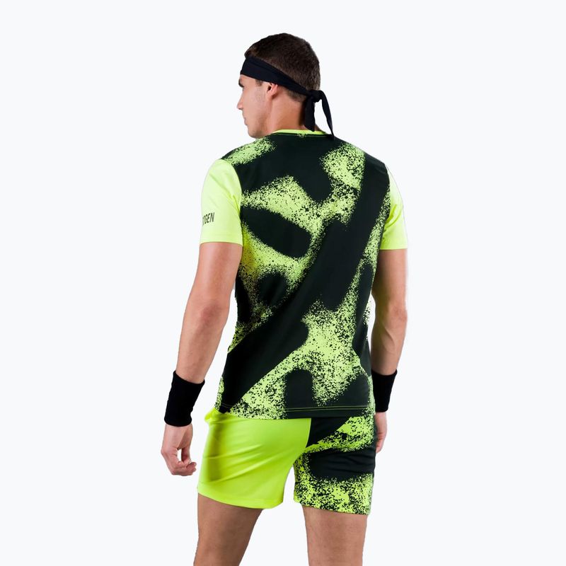 Koszulka tenisowa męska HYDROGEN Spray Tech fluorescent yellow 2