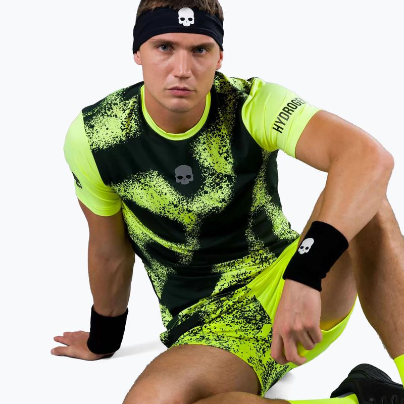Koszulka tenisowa męska HYDROGEN Spray Tech fluorescent yellow 5