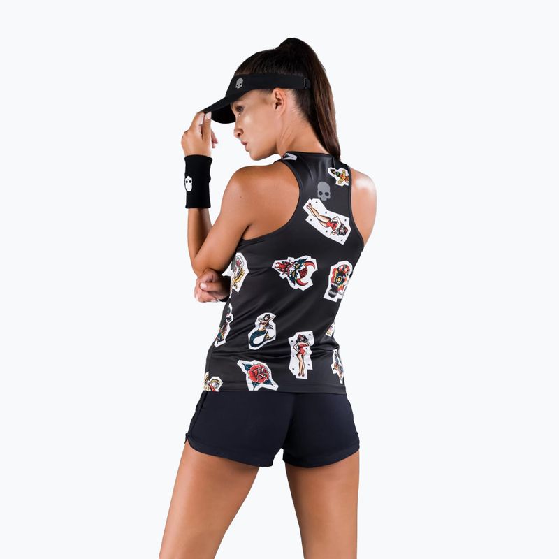 Koszulka tenisowa damska HYDROGEN Tattoo Tech Koszulka black 4