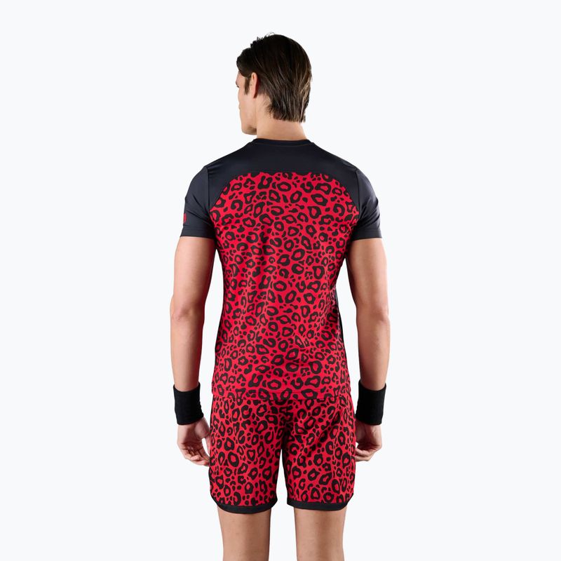 Koszulka tenisowa męska HYDROGEN Panther Tech Tee black/red 2