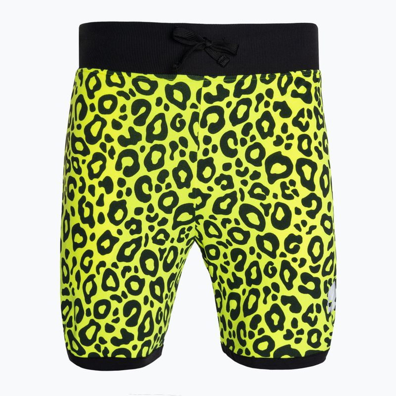 Spodenki tenisowe męskie HYDROGEN Panther Tech fluorescent yellow 4