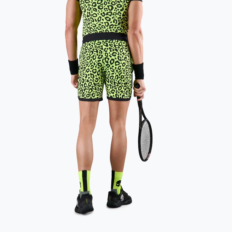 Spodenki tenisowe męskie HYDROGEN Panther Tech fluorescent yellow 2
