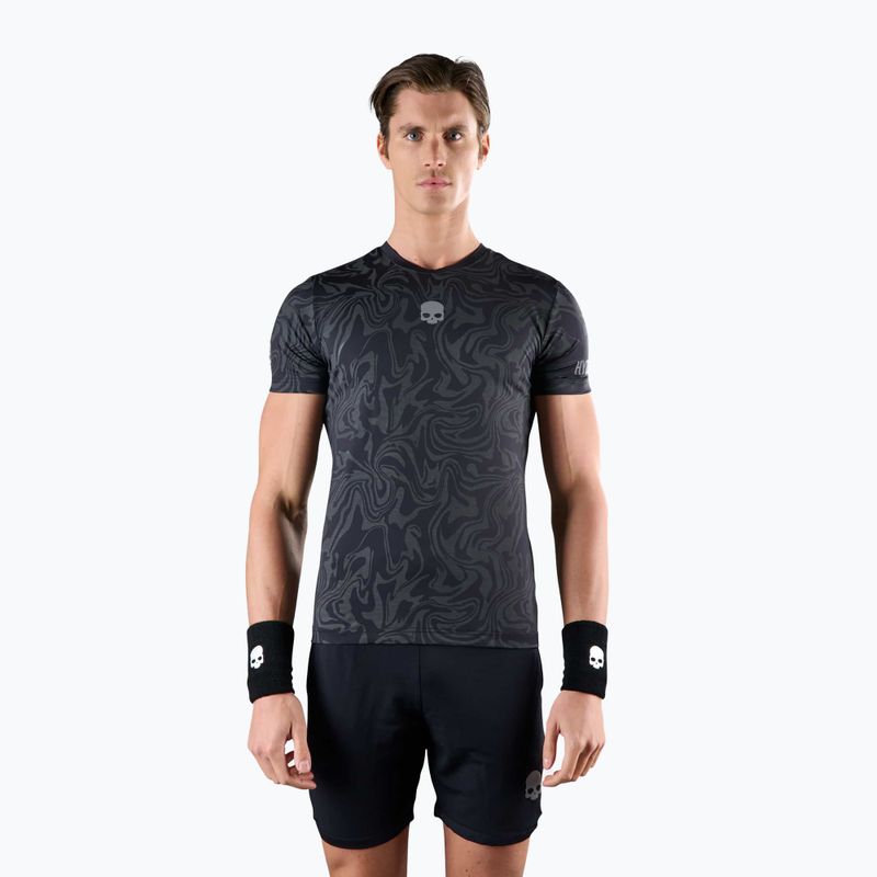Koszulka tenisowa męska HYDROGEN Chrome Tech Tee grey