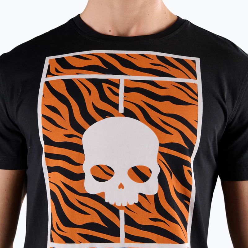 Koszulka tenisowa męska HYDROGEN Tennis Court Cotton Tee black 3