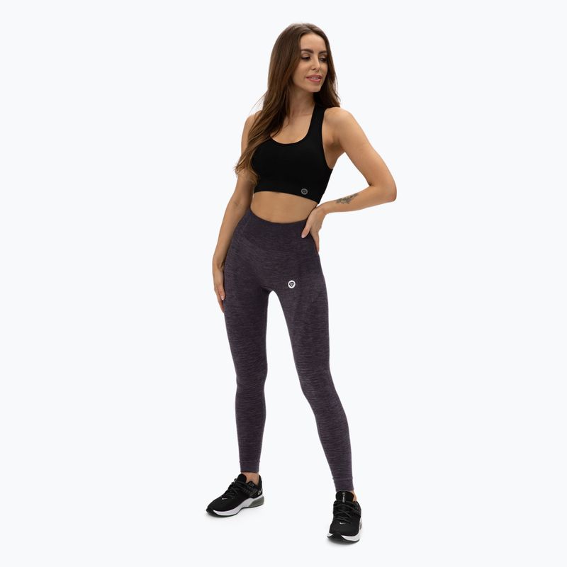 Legginsy treningowe damskie Gym Glamour Bezszwowe navy ombre 2