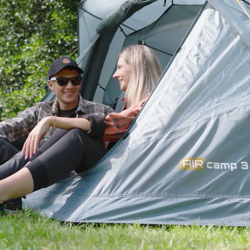Namiot kempingowy dmuchany 3-osobowy KADVA AIRcamp 3 zielony 17