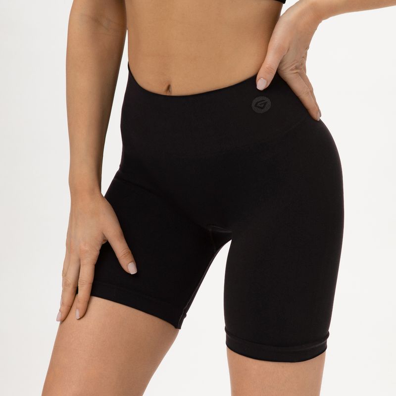 Spodenki treningowe damskie Gym Glamour Seamless black