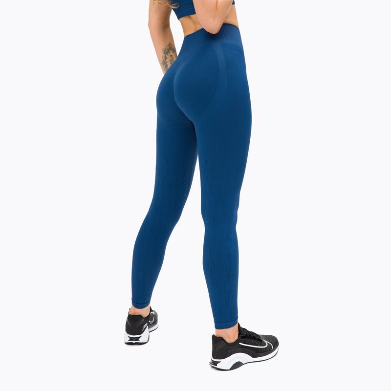 Legginsy treningowe damskie Gym Glamour Push Up classic blue 3