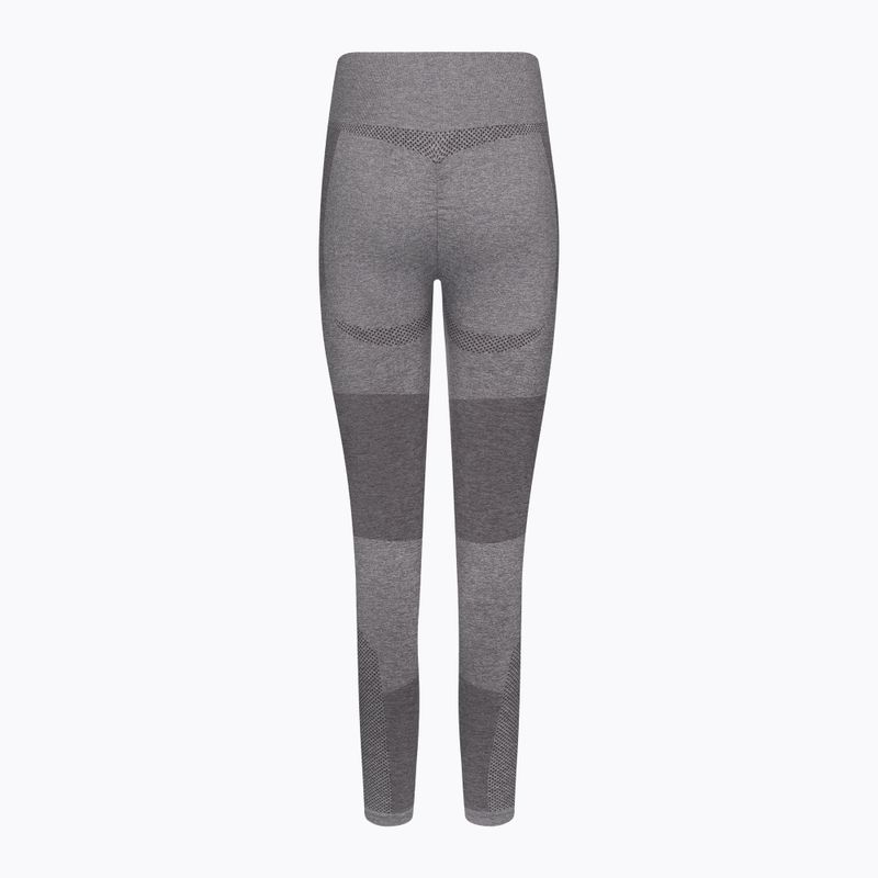 Legginsy treningowe damskie Gym Glamour Fusion light grey 7