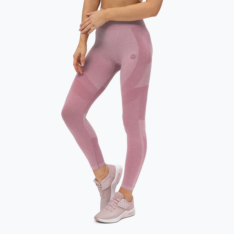 Legginsy treningowe damskie Gym Glamour Fusion pink