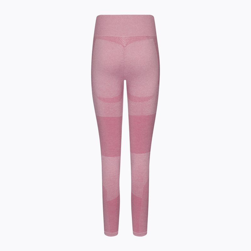 Legginsy treningowe damskie Gym Glamour Fusion pink 7