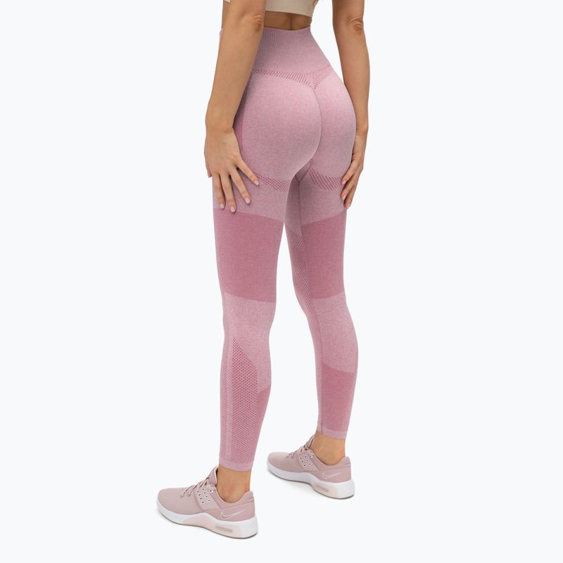 Legginsy treningowe damskie Gym Glamour Fusion pink 3