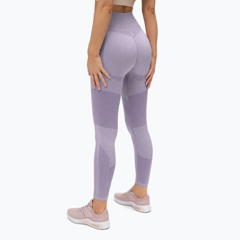 Legginsy treningowe damskie Gym Glamour Fusion lavender 3