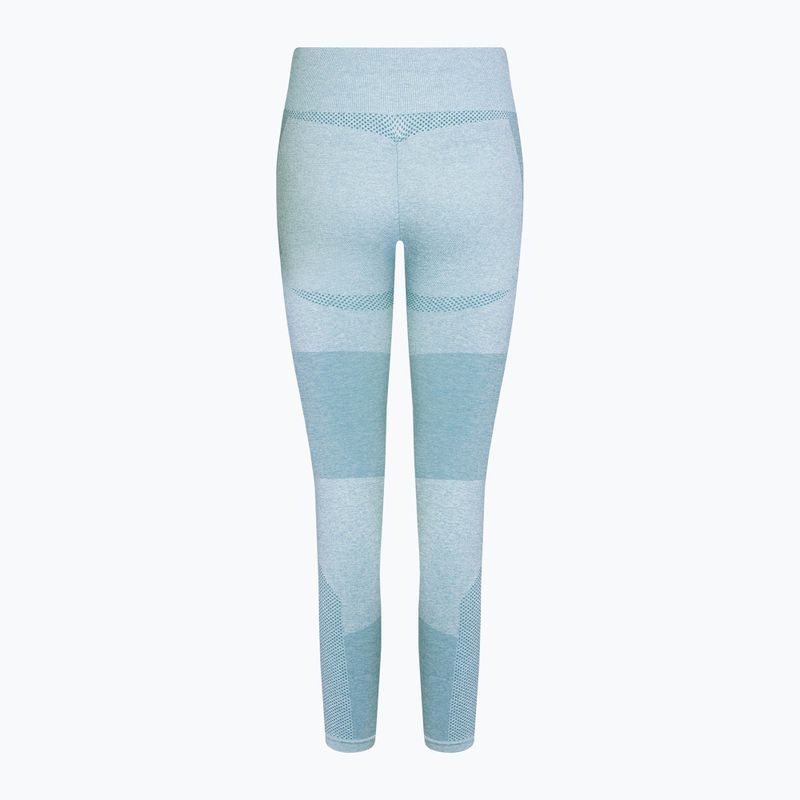 Legginsy treningowe damskie Gym Glamour Fusion blue 7