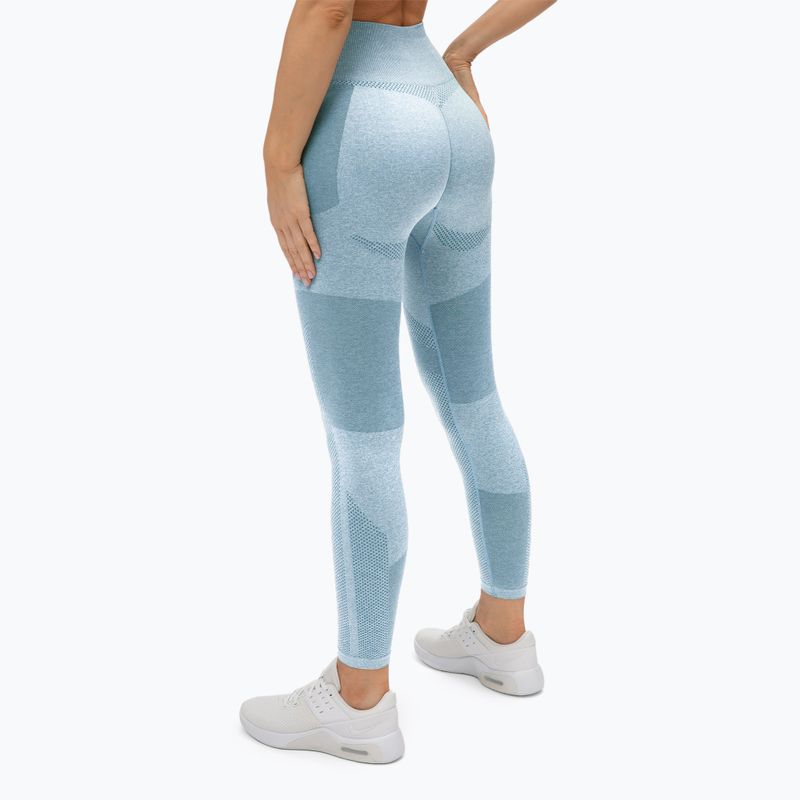 Legginsy treningowe damskie Gym Glamour Fusion blue 3
