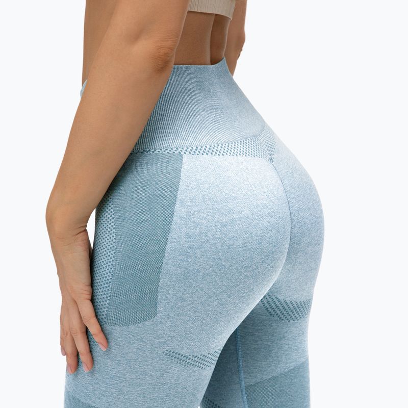 Legginsy treningowe damskie Gym Glamour Fusion blue 5