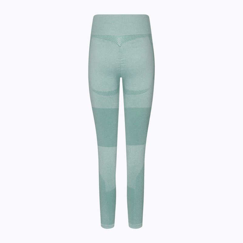 Legginsy treningowe damskie Gym Glamour Fusion green 7