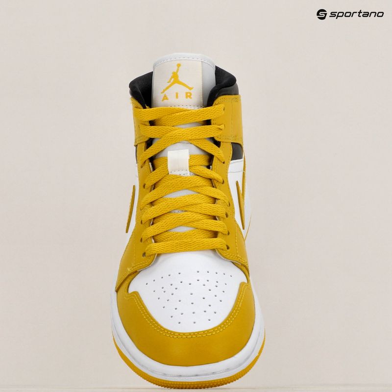 Buty damskie Nike Air Jordan 1 Mid white/black/vivid sulfur 9