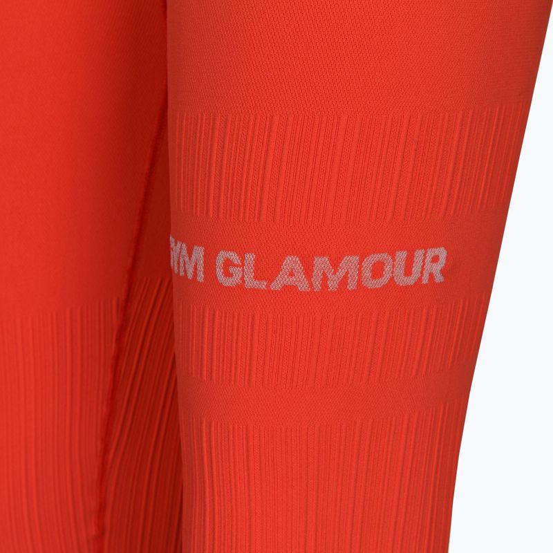 Legginsy treningowe damskie Gym Glamour Push Up coral 8