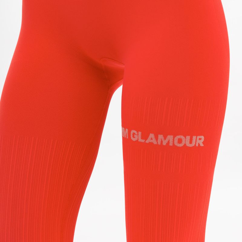 Legginsy treningowe damskie Gym Glamour Push Up coral 5