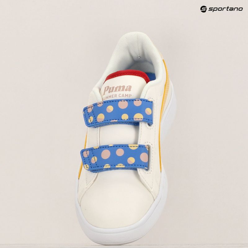 Buty dziecięce PUMA Smash 3.0 Summer Camp V PS warm white/chamomile/puma white 10