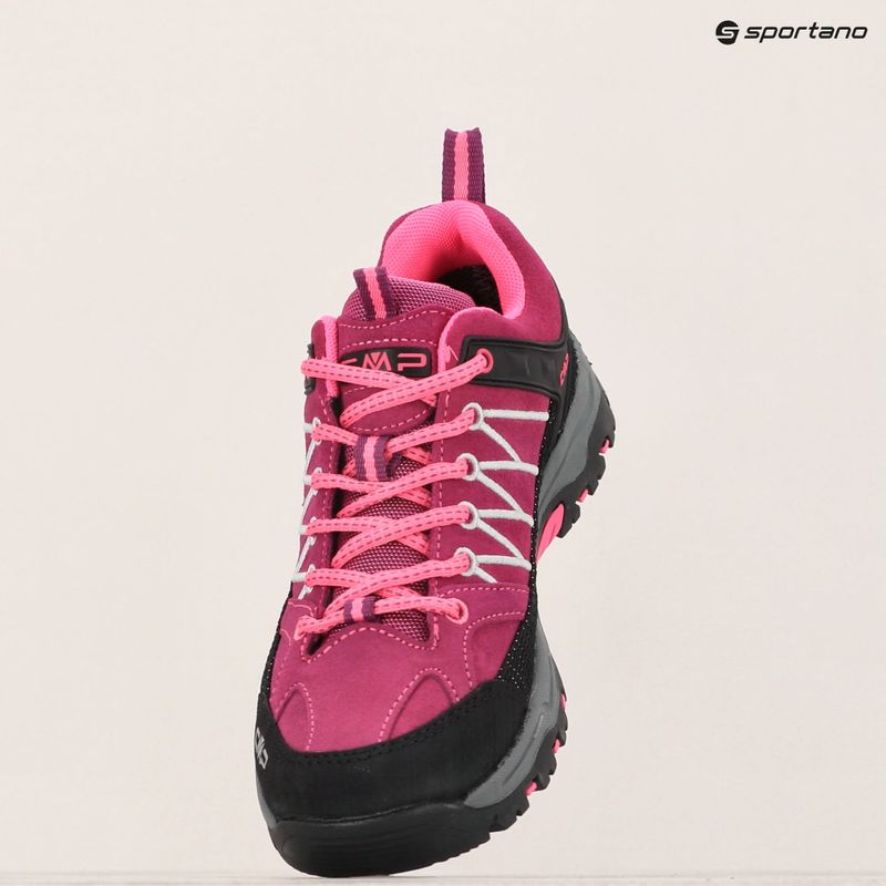 Buty trekkingowe juniorskie CMP Rigel Low Wp berry/pink fluo 9