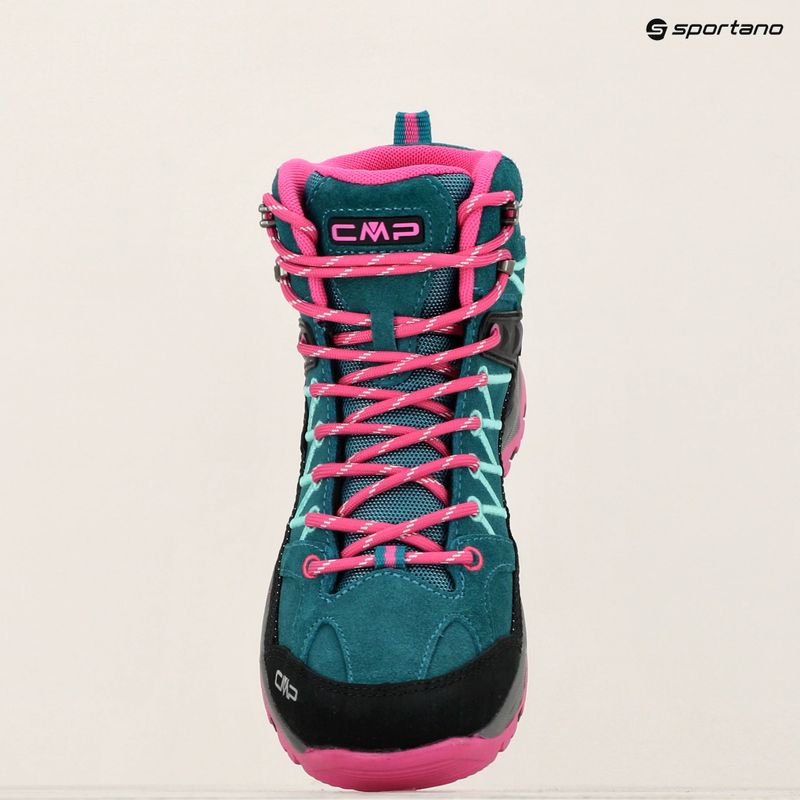Buty trekkingowe juniorskie CMP Rigel Mid lake/pink fluo 15