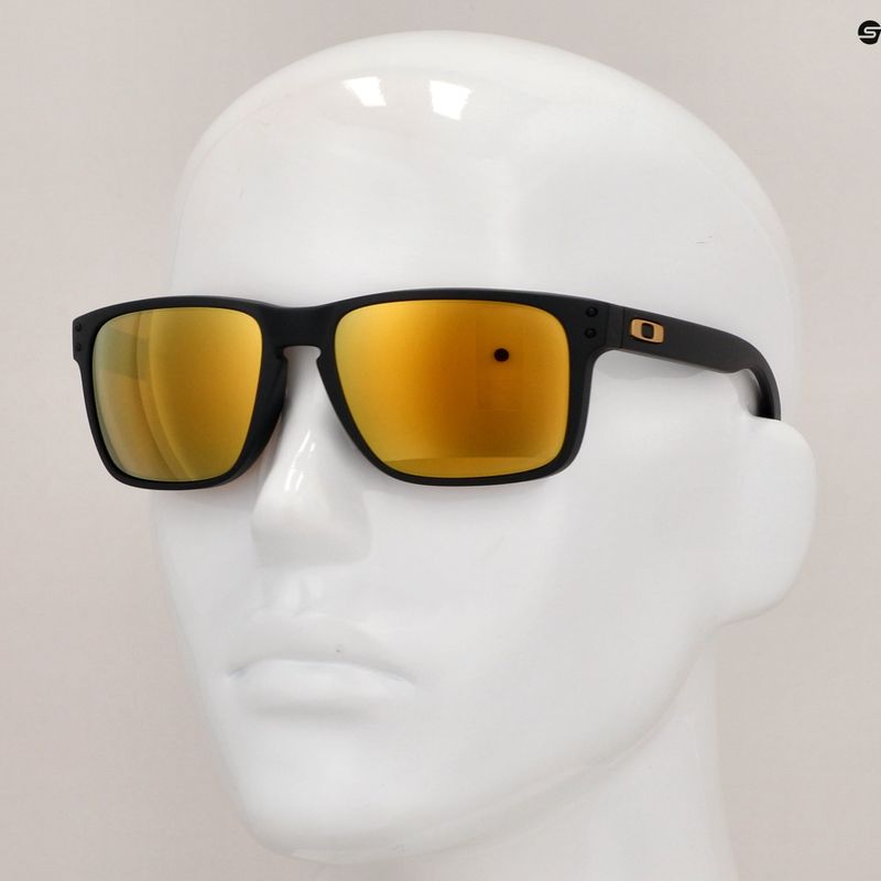 Okulary przeciwsłoneczne Oakley Holbrook XL matte black/prizm 24k polarized 10