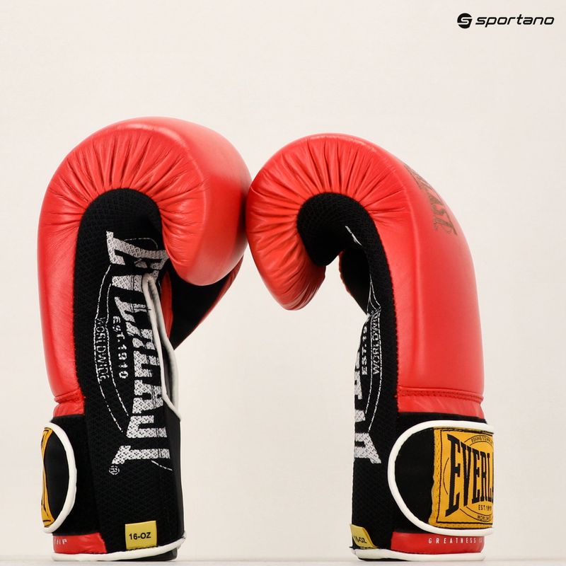 Rękawice bokserskie Everlast 1910 Classic red 9