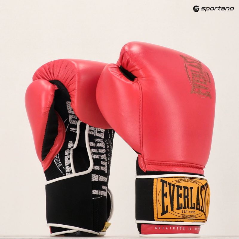 Rękawice bokserskie Everlast 1910 Classic red 9