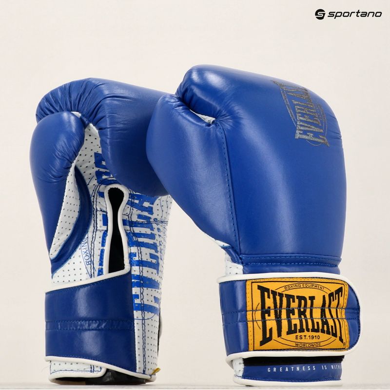 Rękawice bokserskie Everlast 1910 Classic Pro blue 8