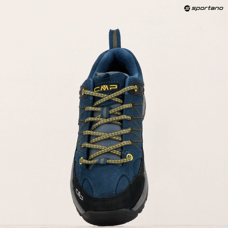 Buty trekkingowe juniorskie CMP Rigel Low Wp blue ink/yellow 15