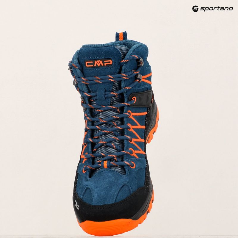 Buty trekkingowe juniorskie CMP Rigel Mid bluesteel/flame 14