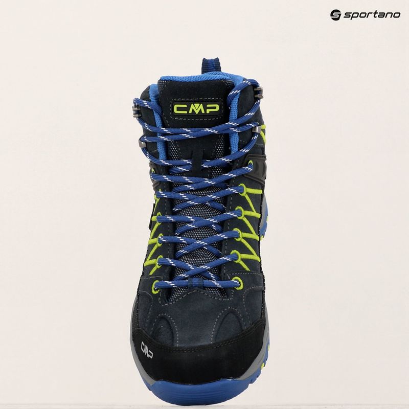 Buty trekkingowe juniorskie CMP Rigel Mid b.blue/electric 14