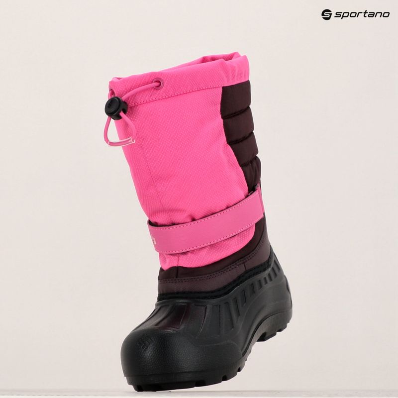 Śniegowce dziecięce Columbia Youth Powderbug Snowlite pink ice/ moonvista 10