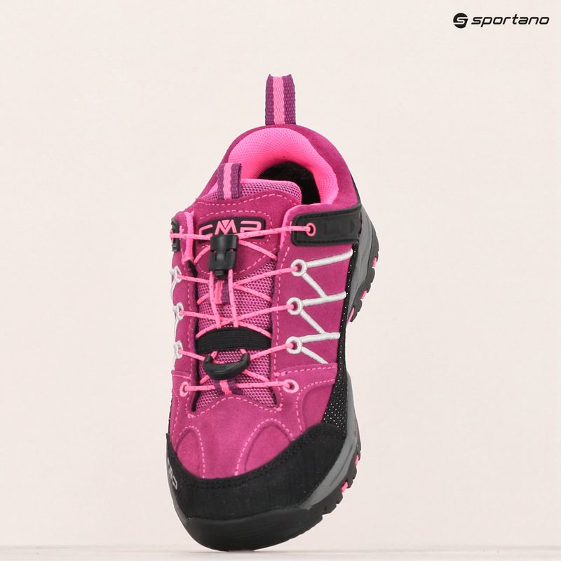 Buty trekkingowe dziecięce CMP Rigel Low Wp berry/pink fluo 15