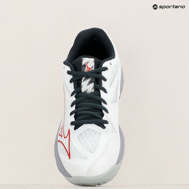 Buty do siatkówki dziecięce Mizuno Lightning Star Z7 white/salsa/black 9