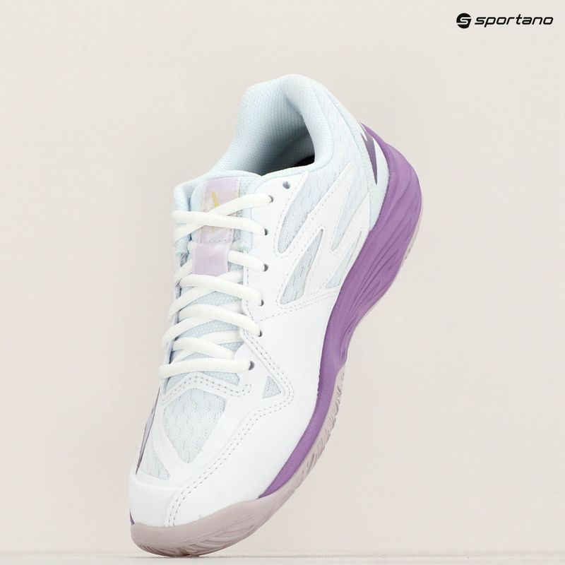 Buty do siatkówki dziecięce Mizuno Lightning Star Z7 white/patrician purple/quince 9