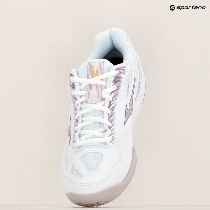 Buty do piłki ręcznej dziecięce Mizuno Stealth Star 2 Jr white/patrician purple/quince 12