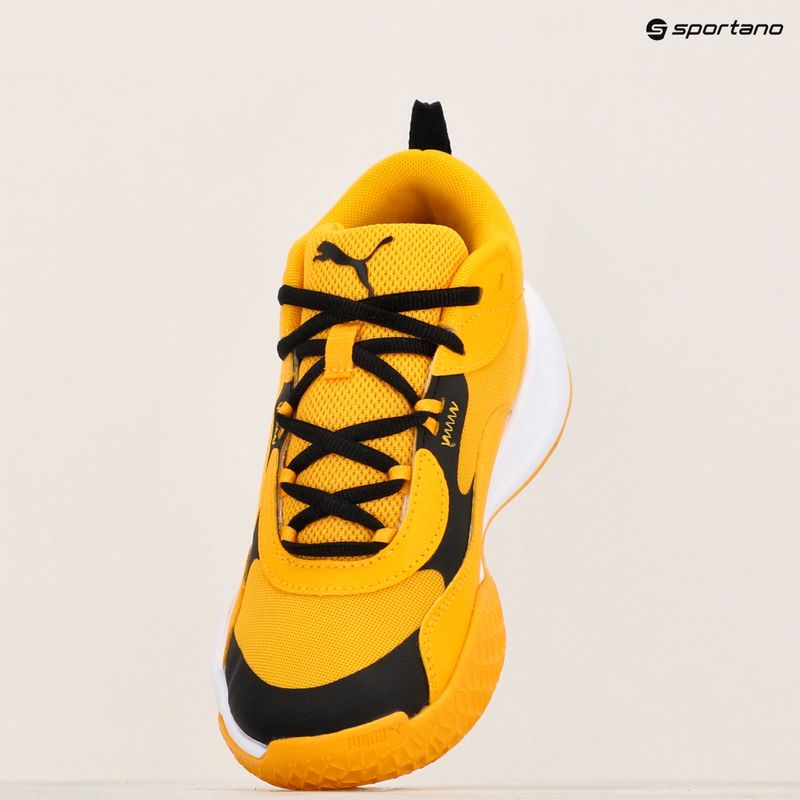 Buty do koszykówki dziecięce PUMA Playmaker Pro JR yellow sizzle/puma blackl 16