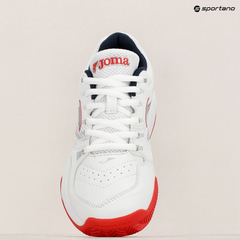 Buty do tenisa dziecięce Joma Master 1000 JR C white/ red 3